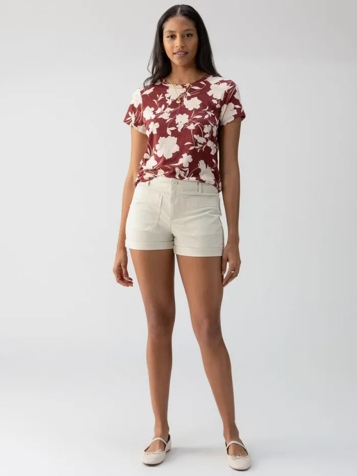 Women Marine Rolled Standard Rise Short Birch Sanctuary Clothing Shorts