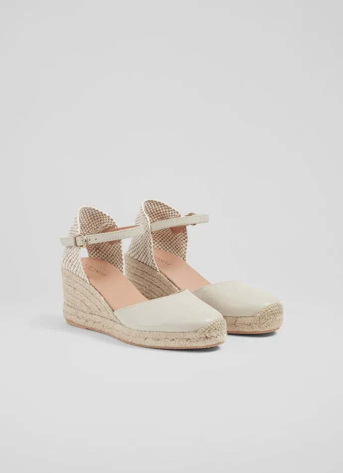 Women Marissa Cream Leather Ankle Strap Espadrilles Ecru LKBennett Espadrilles Women Marissa Cream Leather Ankle Strap Espadrilles Ecru LKBennett Espadrilles