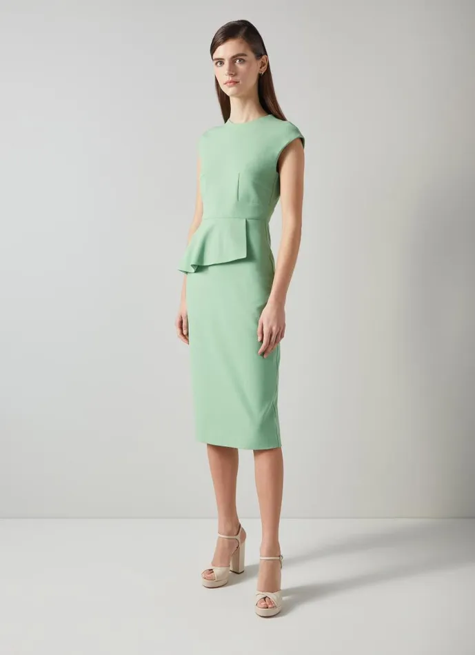 Women Mia Green Dress With LENZING ECOVERO Viscose Green LKBennett Dresses