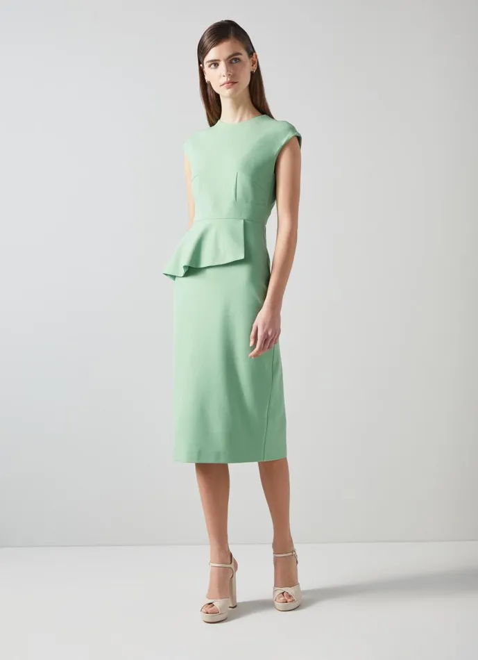Women Mia Green Dress With LENZING ECOVERO Viscose Green LKBennett Dresses