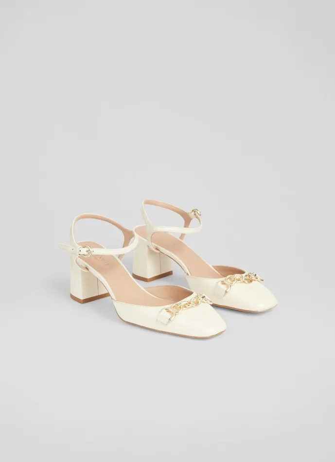 Women Mindy Cream Patent Leather Ankle Strap Courts Cream LKBennett Court Shoes Women Mindy Cream Patent Leather Ankle Strap Courts Cream LKBennett Court Shoes