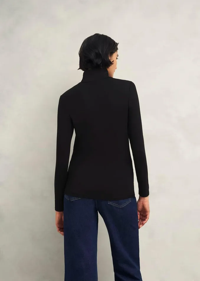 Women Mischa Roll Neck Top Hobbs Black Hobbs Tops