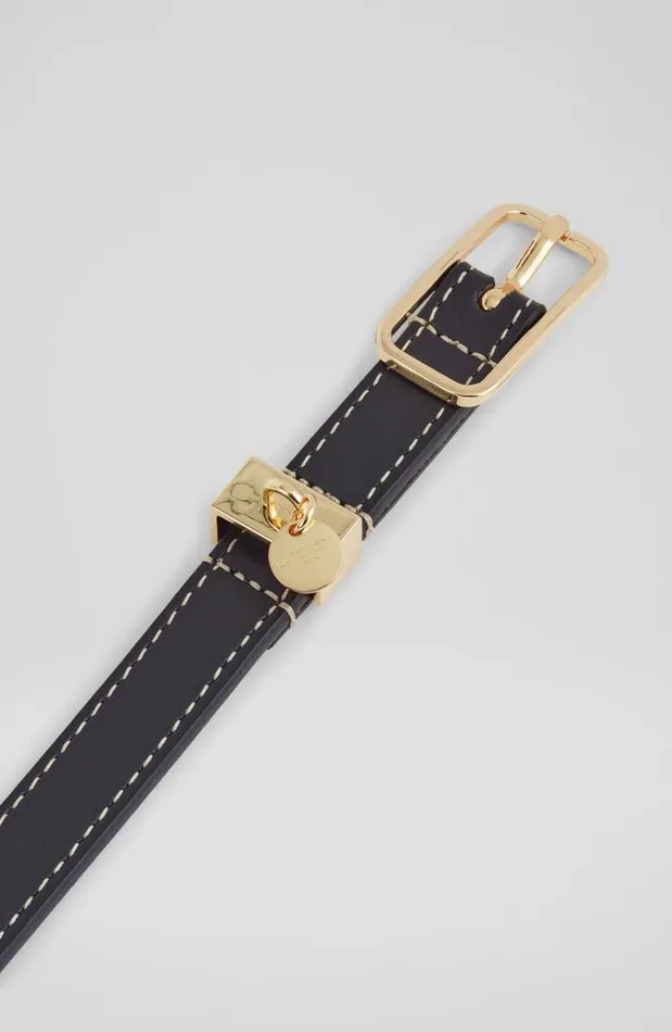 Women Molly Black Leather Skinny Belt LKBennett Belts Women Molly Black Leather Skinny Belt LKBennett Belts