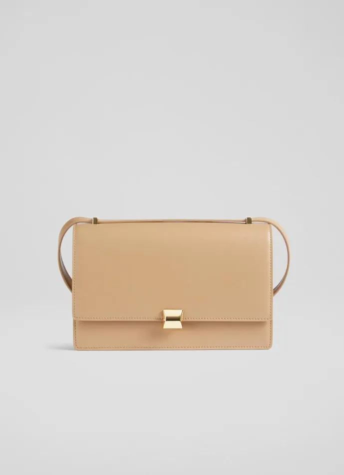 Women Ottie Camel Vegan Leather Shoulder Bag LKBennett Shoulder Bags