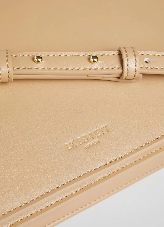 Women Ottie Camel Vegan Leather Shoulder Bag LKBennett Shoulder Bags