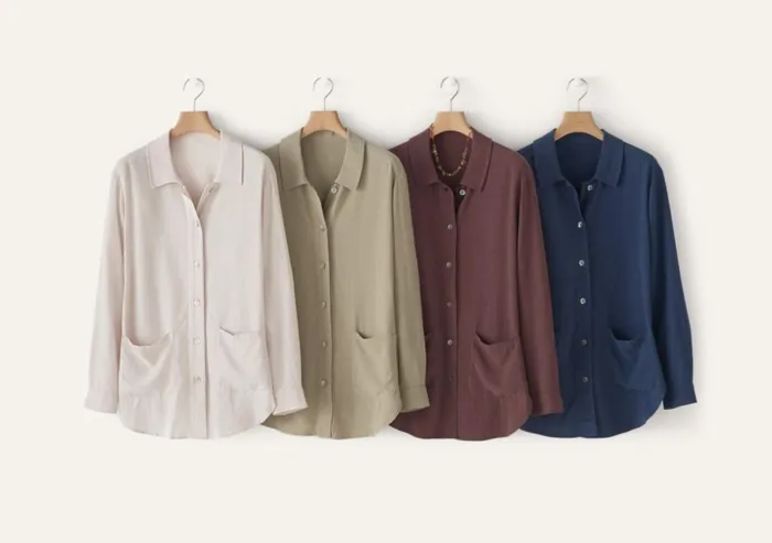Women Overshirt Dark Mulberry Poetry Fashion Shirts and Tunics