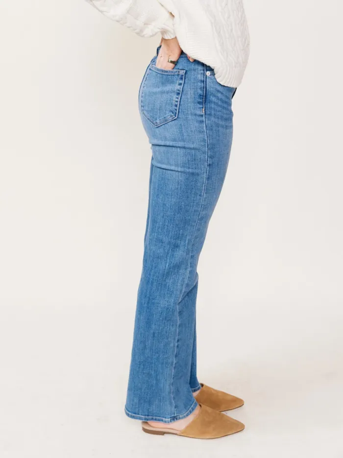 Women Pants Able Ashleigh Flare Vintage Indigo