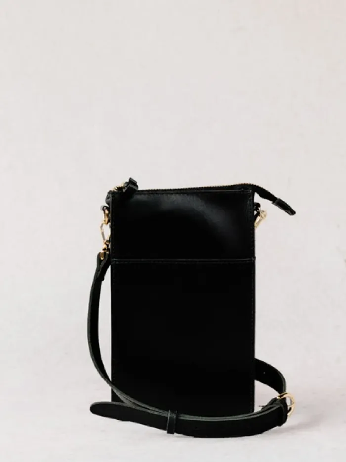 Women Personalized Leather Able Maybelle Phone Crossbody Cognac