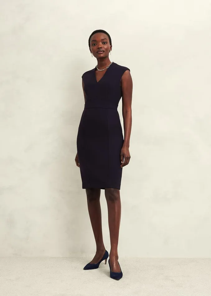 Women Petite Aly Dress Navy Hobbs Suits and CoOrds