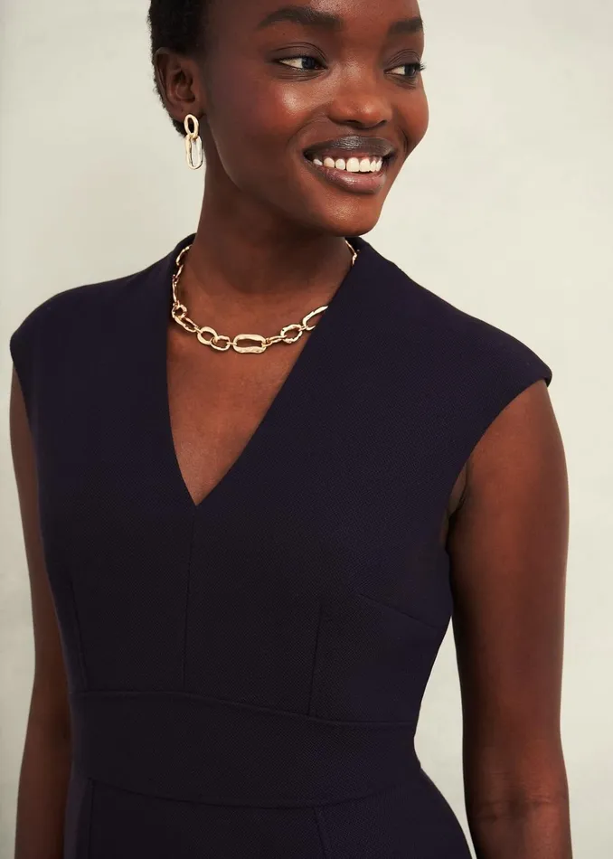 Women Petite Aly Dress Navy Hobbs Suits and CoOrds