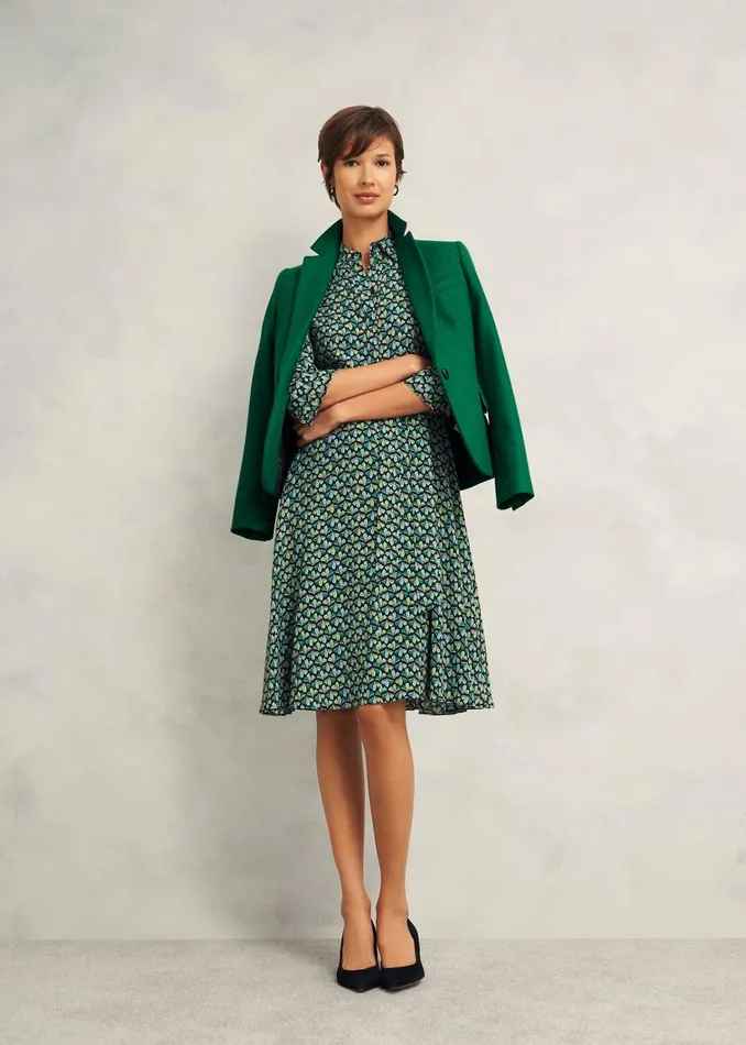 Women Petite Blake Wool Jacket Agate Green Hobbs Coats and Jackets