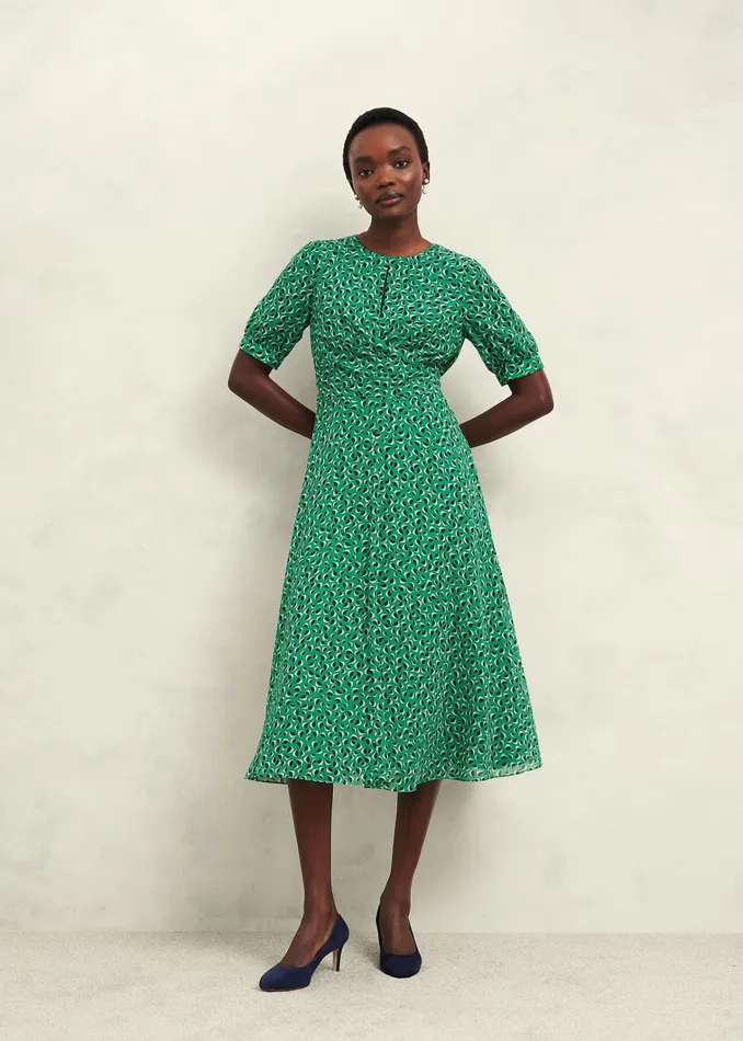 Women Petite Bridget Dress Green Multi Hobbs Dresses and Jumpsuits