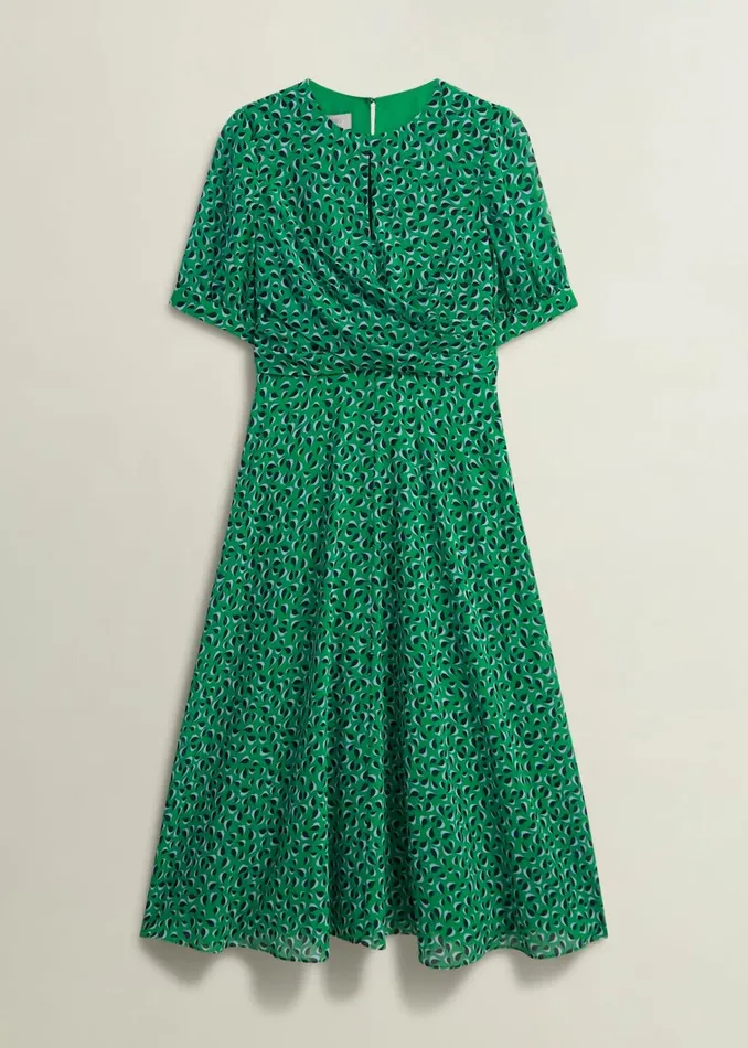 Women Petite Bridget Dress Green Multi Hobbs Dresses and Jumpsuits