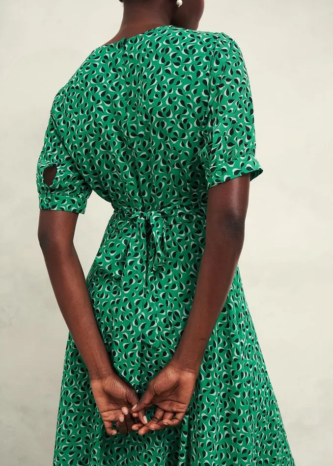 Women Petite Bridget Dress Green Multi Hobbs Dresses and Jumpsuits