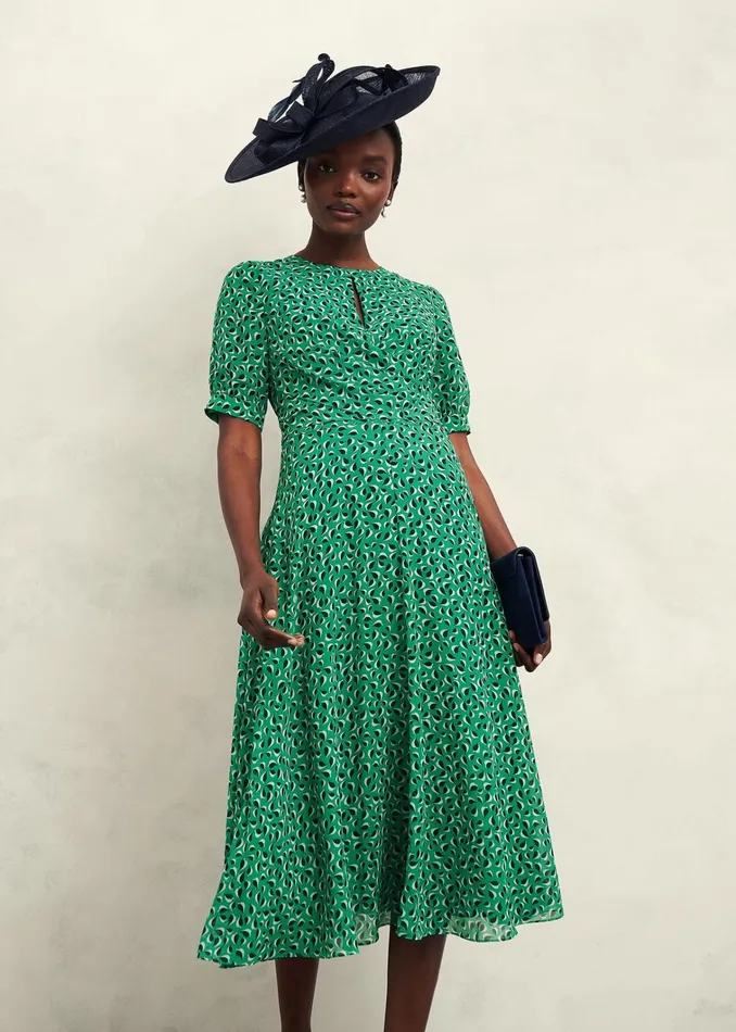 Women Petite Bridget Dress Green Multi Hobbs Dresses and Jumpsuits
