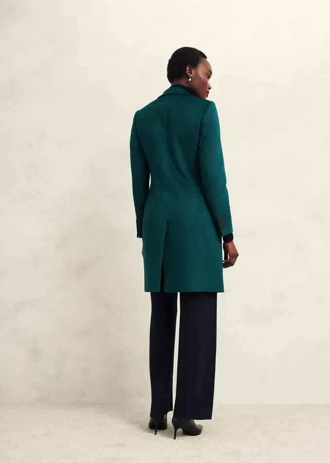 Women Petite Cavendish Wool Coat Kyanite Green Hobbs Coats and Jackets