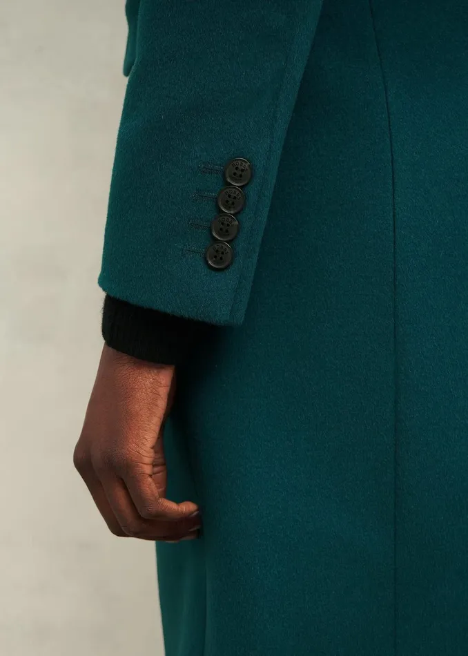 Women Petite Cavendish Wool Coat Kyanite Green Hobbs Coats and Jackets