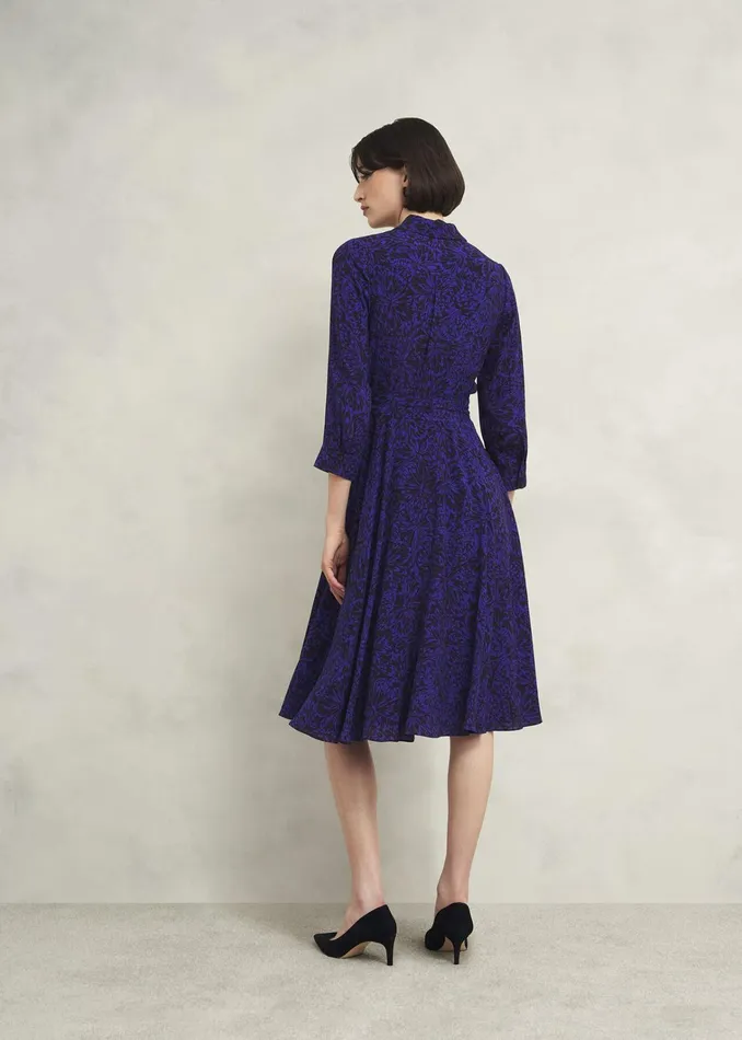 Women Petite Lainey Dress Navy Blue Hobbs Dresses and Jumpsuits