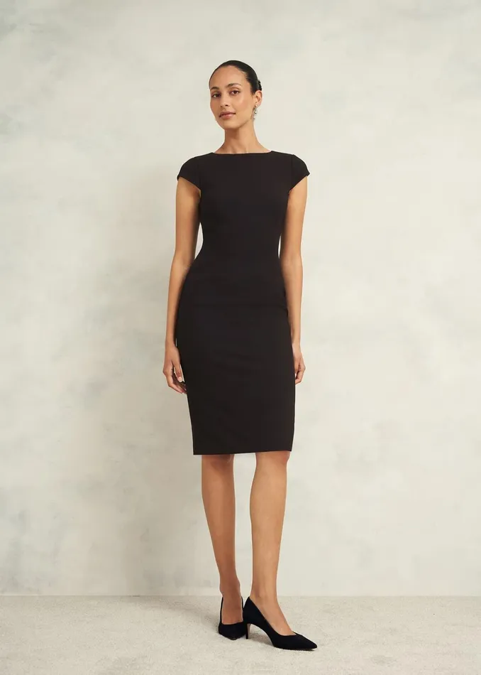 Women Petite Mia Dress Black Hobbs Dresses and Jumpsuits