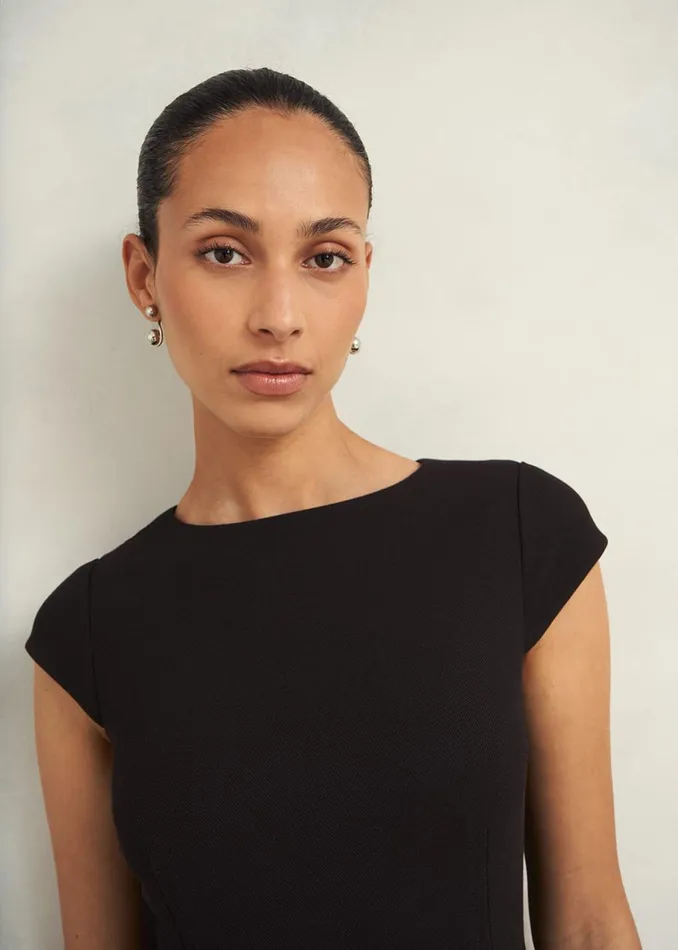 Women Petite Mia Dress Black Hobbs Dresses and Jumpsuits