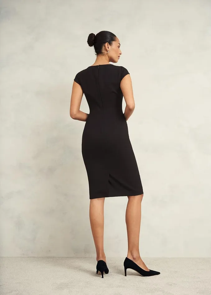 Women Petite Mia Dress Black Hobbs Dresses and Jumpsuits