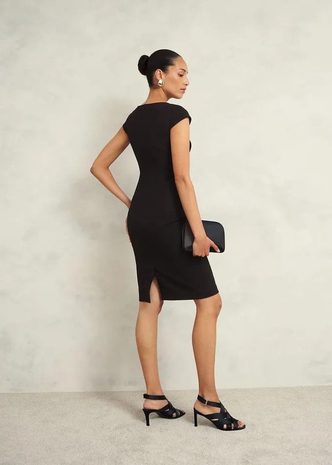 Women Petite Mia Dress Black Hobbs Dresses and Jumpsuits