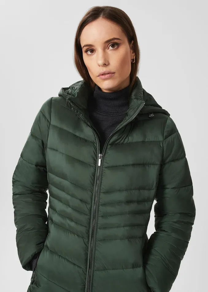 Women Petite Nessie Puffer Rich Sage Green Hobbs Coats and Jackets