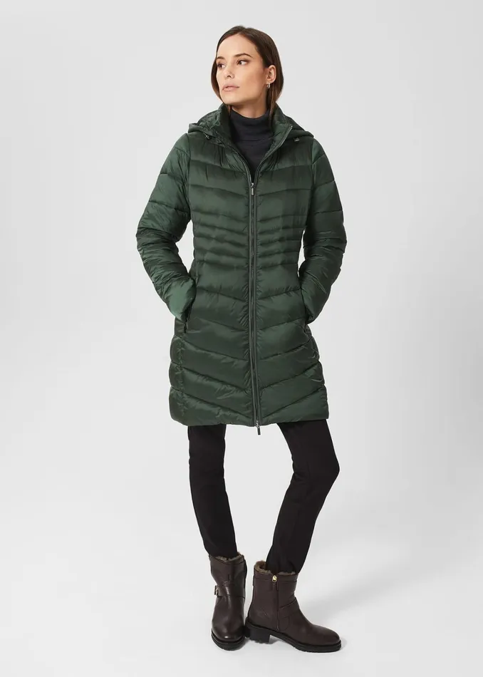 Women Petite Nessie Puffer Rich Sage Green Hobbs Coats and Jackets