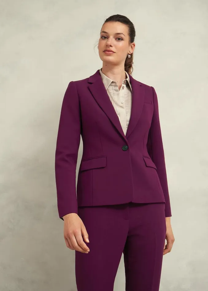 Women Petite Sami Jacket Warm Plum Hobbs Suits and CoOrds
