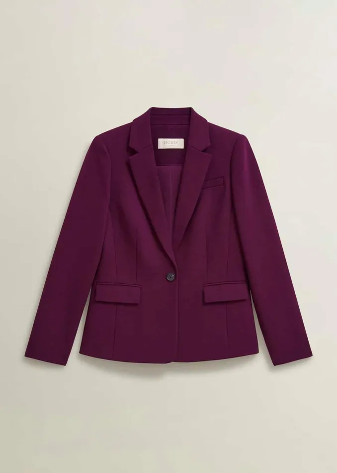 Women Petite Sami Jacket Warm Plum Hobbs Suits and CoOrds
