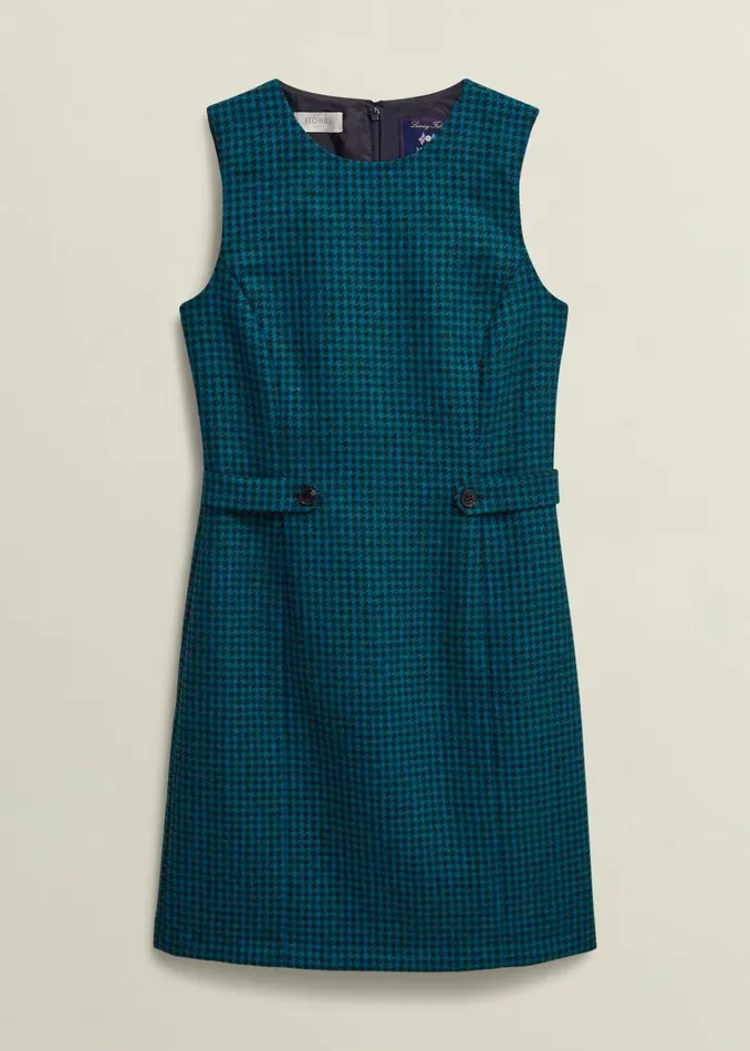 Women Petite Sariah Wool Dress Green Multi Hobbs Dresses and Jumpsuits
