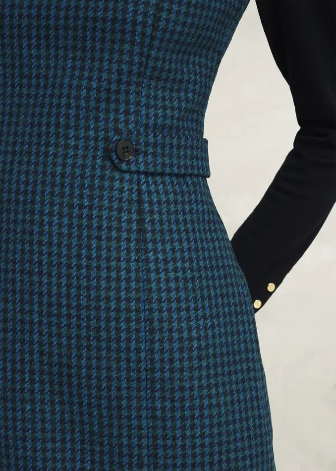 Women Petite Sariah Wool Dress Green Multi Hobbs Dresses and Jumpsuits