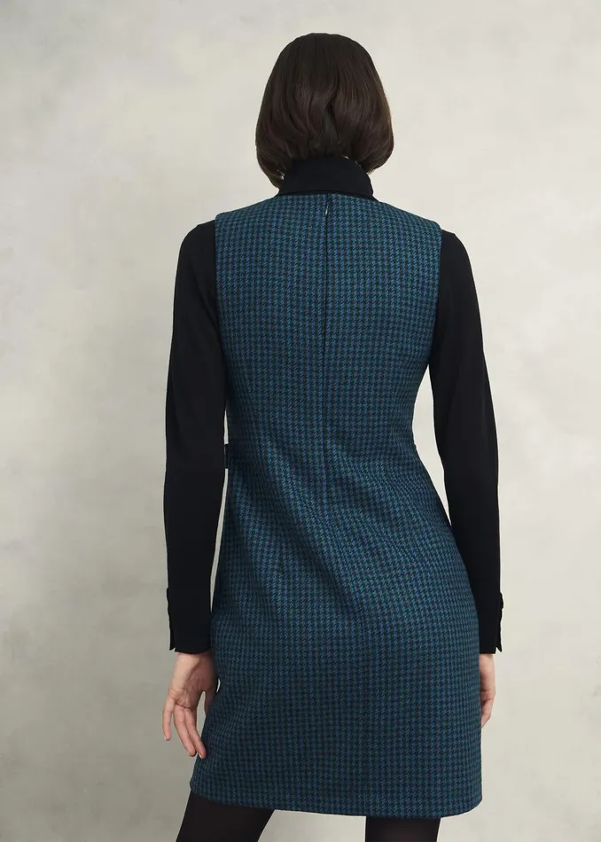 Women Petite Sariah Wool Dress Green Multi Hobbs Dresses and Jumpsuits
