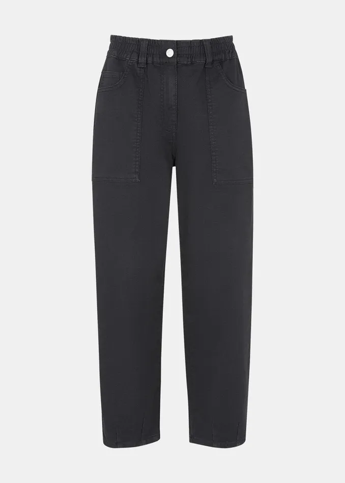 Women Petite Trousers and Jeans Whistles Black Petite Tessa Casual Trouser