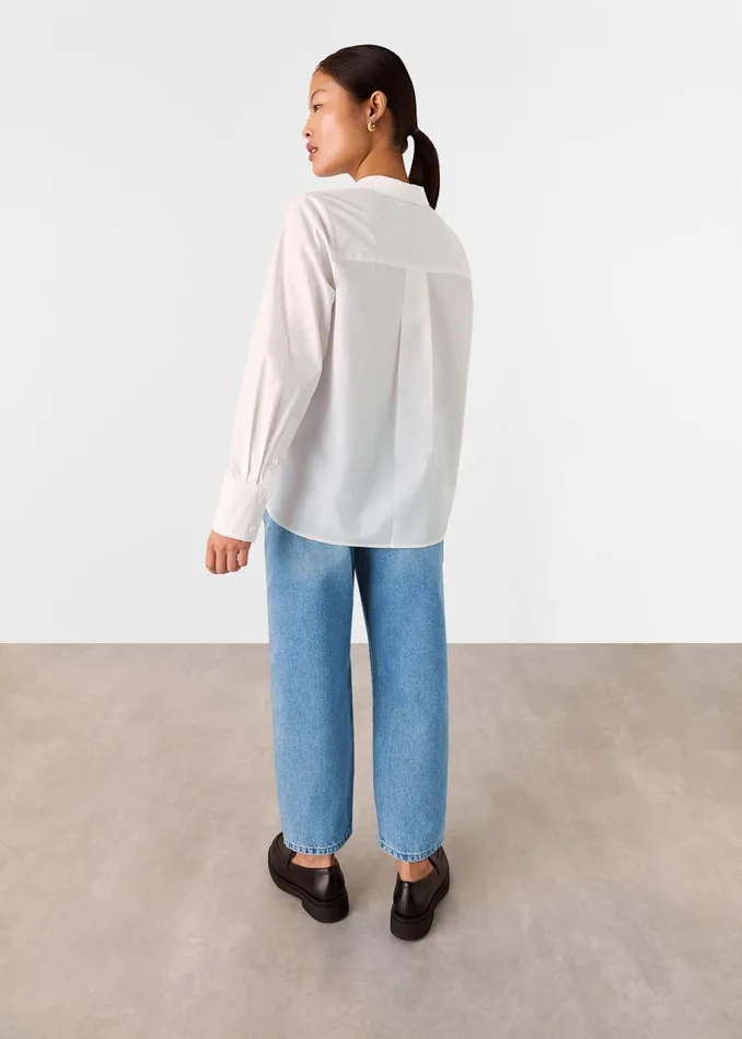 Women Petite Trousers and Jeans Whistles Light Wash Petite Authentic Barrel Leg Jean