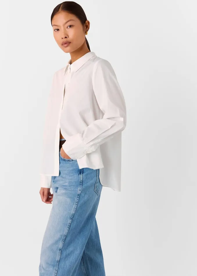 Women Petite Trousers and Jeans Whistles Light Wash Petite Authentic Barrel Leg Jean