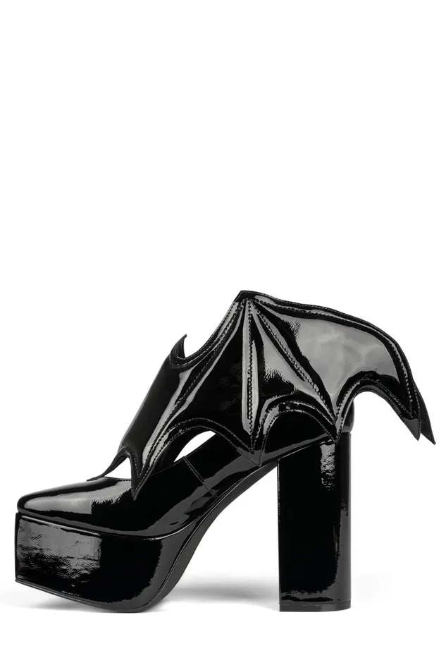 Women Pump Jeffrey Campbell BATTYB Black Patent