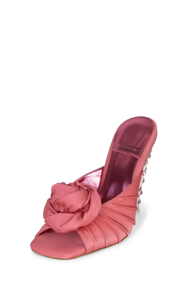 Women Pump Jeffrey Campbell BLOSSOMED Pink Satin Pink