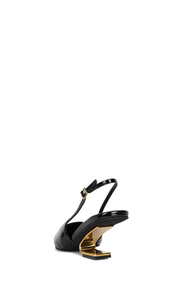 Women Pump Jeffrey Campbell CULPRITL White Patent Silver