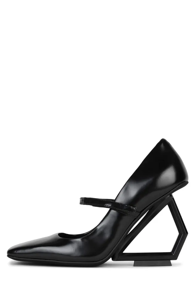 Women Pump Jeffrey Campbell GIZA Black Box Black