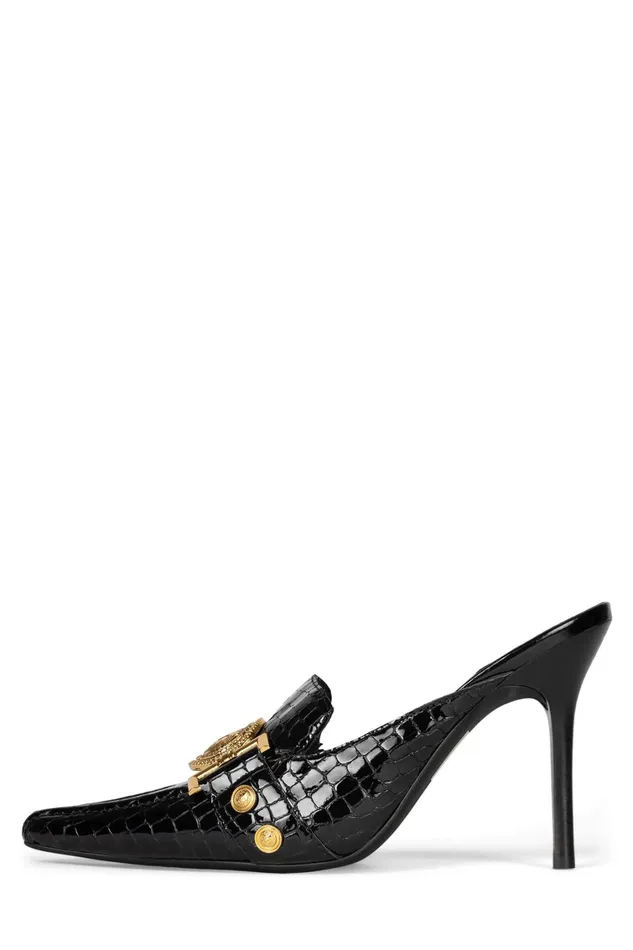 Women Pump Jeffrey Campbell LIONA Tan Satin Gold
