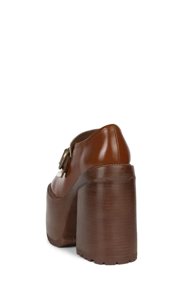 Women Pump Jeffrey Campbell OFFSET Tan Ivory