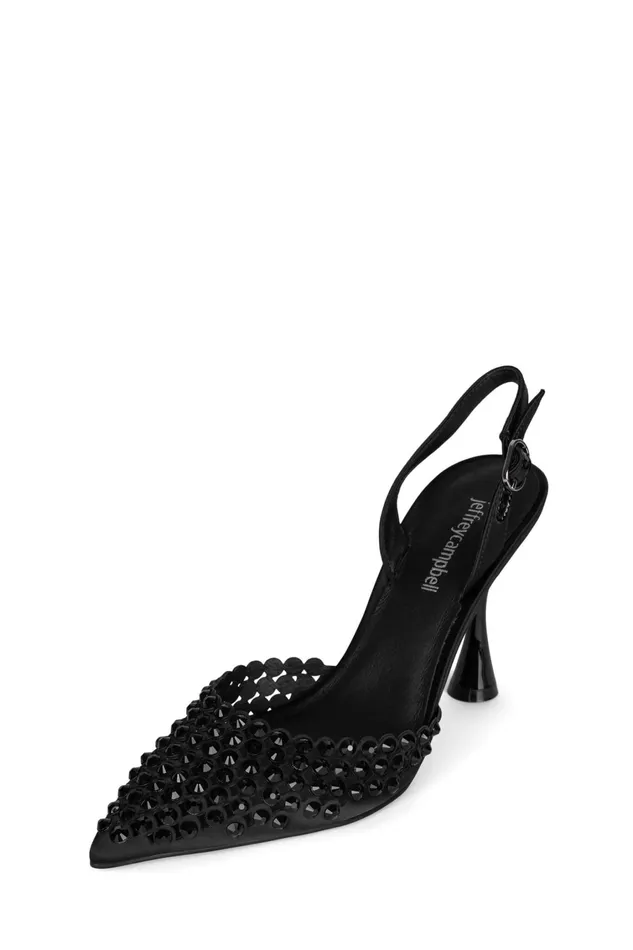 Women Pump Jeffrey Campbell SHINER Clear Silver