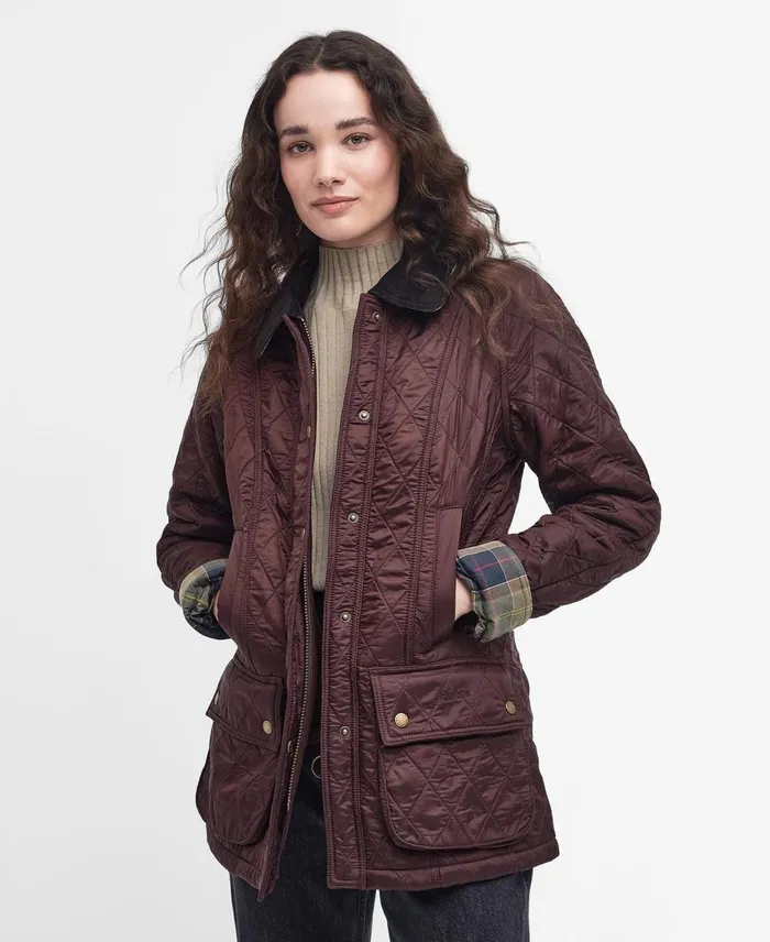 Women Quilted Jackets Barbour Beadnell Polarquilt Blackblack