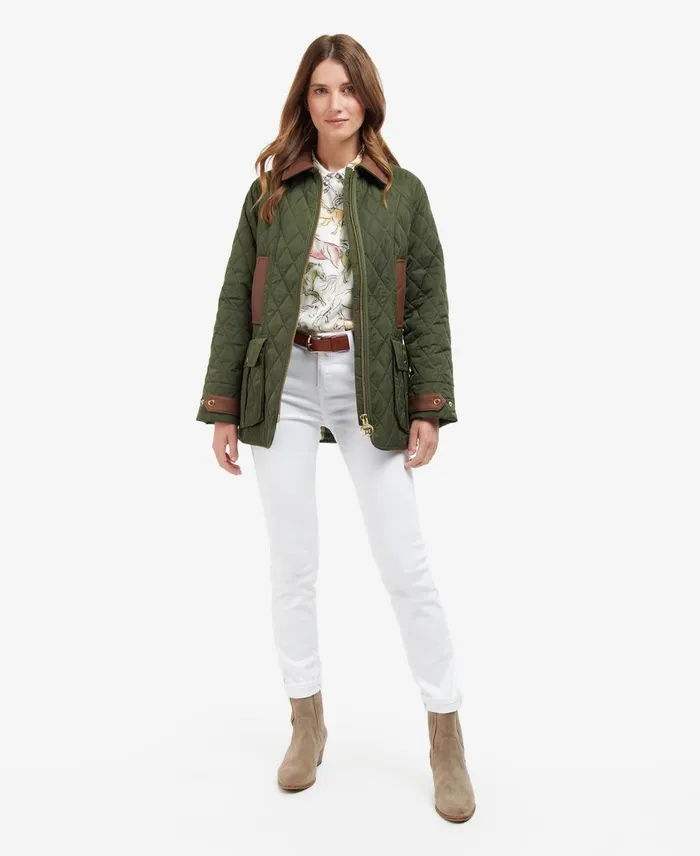 Women Quilted Jackets Barbour Premium Beadnell Quilted Jacket Oliveancient Women Quilted Jackets Barbour Premium Beadnell Quilted Jacket Oliveancient