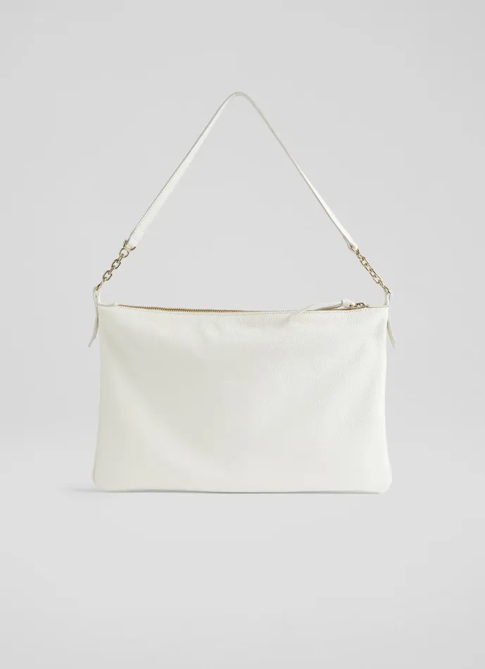 Women Rachel Cream Leather Slim Shoulder Bag LKBennett Shoulder Bags Women Rachel Cream Leather Slim Shoulder Bag LKBennett Shoulder Bags