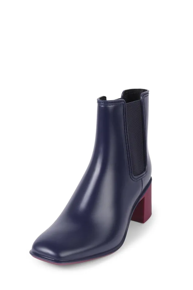 Women Rain Boots Jeffrey Campbell RAINYDAY Navy Combo