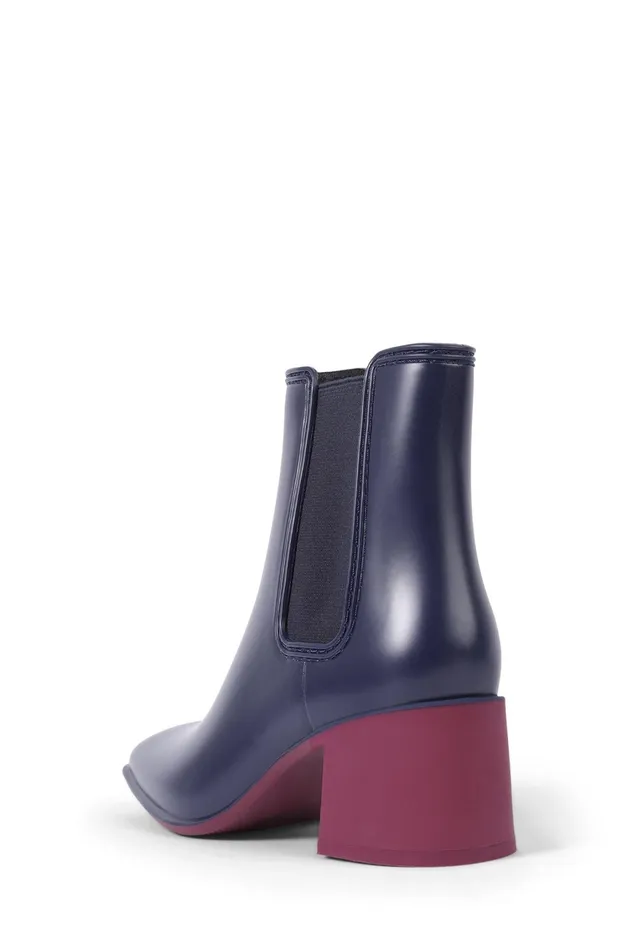 Women Rain Boots Jeffrey Campbell RAINYDAY Navy Combo