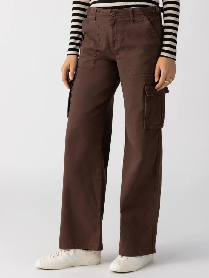 Women Reissue Cargo Standard Rise Pant Brown Sugar Sanctuary Clothing Pants
