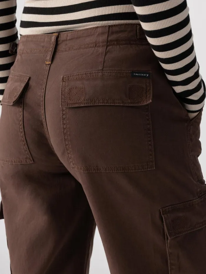 Women Reissue Cargo Standard Rise Pant Brown Sugar Sanctuary Clothing Pants